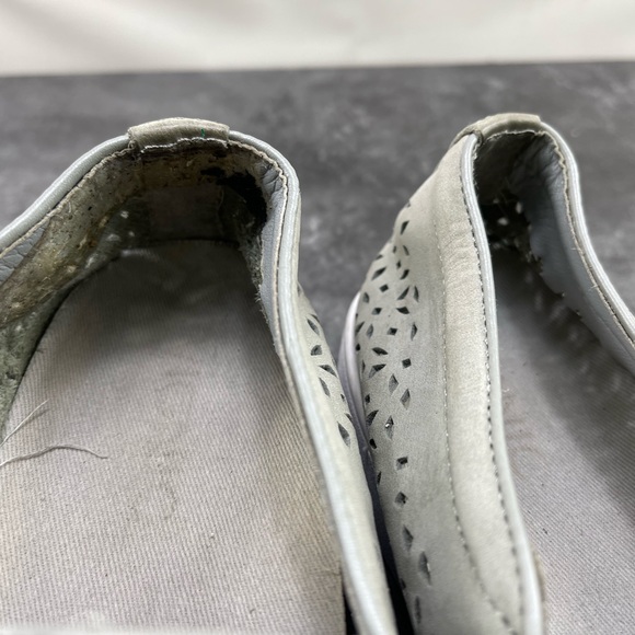 Vionic MIDI Perf Women Shoes Gray 8.5M Perforated Leather Slip On Casual Loafers - Picture 14 of 16